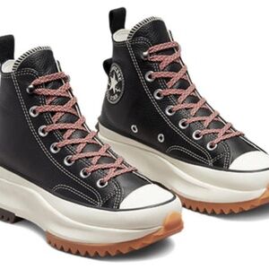 Converse Run Star Hike Black Egret Gum Platform Leather Hi Top NEW IN BOX Mens 6